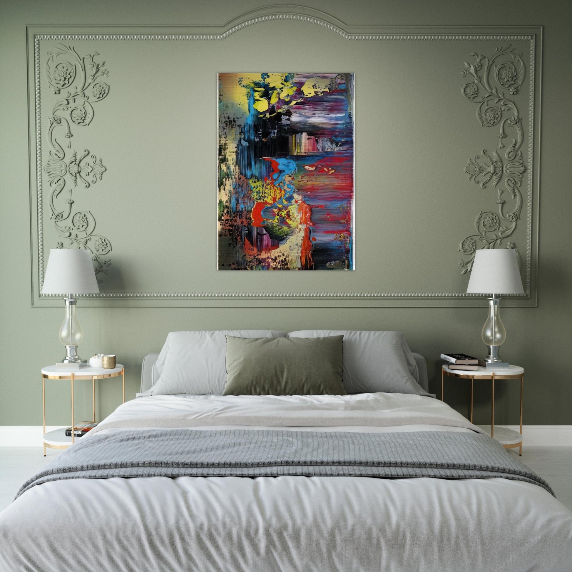 ABSTRACT PICTURE 1 - Gerhard Richter Brushed Aluminum Print - 70x100 cm / 28x40 inches | Gerhard Richter Aluminum Print | Gerhard Richter Prints