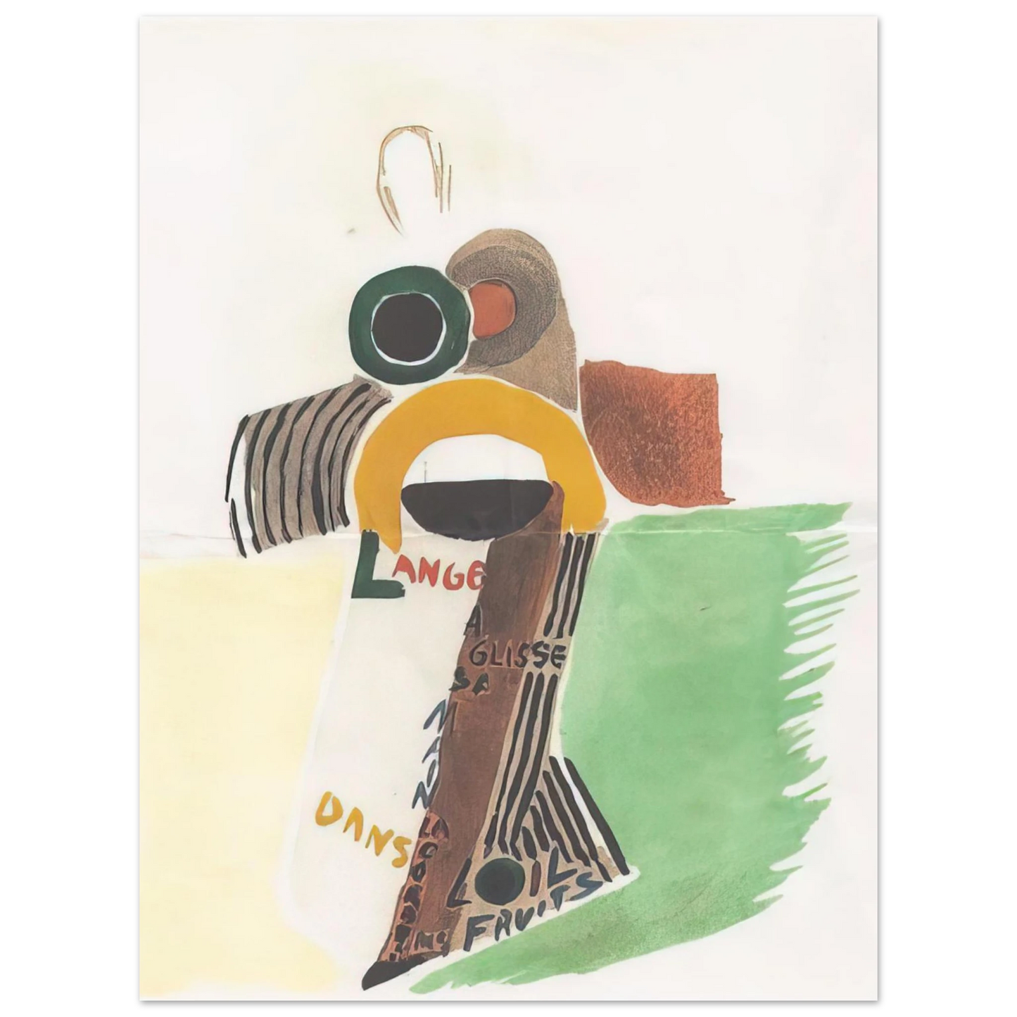 Sonia Delaunay - ROBE POEME L ANGE A GLISSE 1922  75x100 cm / 30x40inches Fine Art Poster