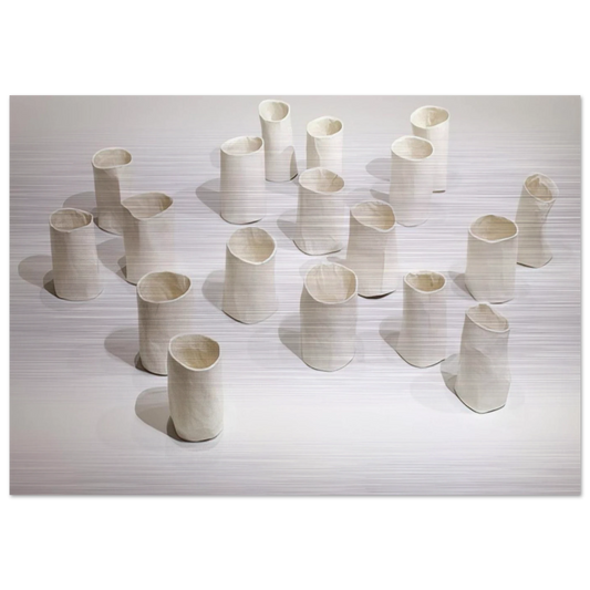 REPETITION NINETEEN I 1967 - Eva Hesse Brushed Aluminum Print - 70x100 cm / 28x40 inches | Eva Hesse Aluminum Print | Eva Hesse Prints