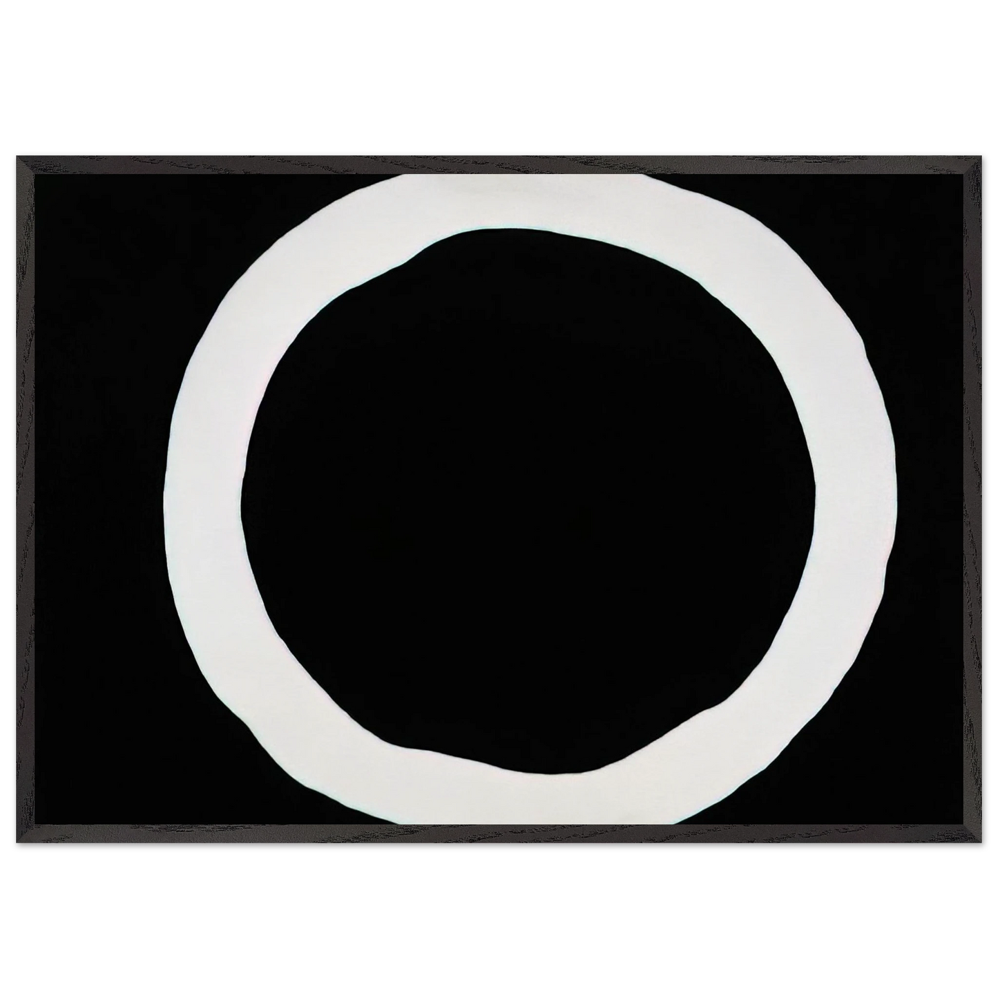 To Marthas Memory - 1970 - Jiro Yoshihara 70x100 cm / 28x40 inches Framed Art Print – Black Wooden Frame