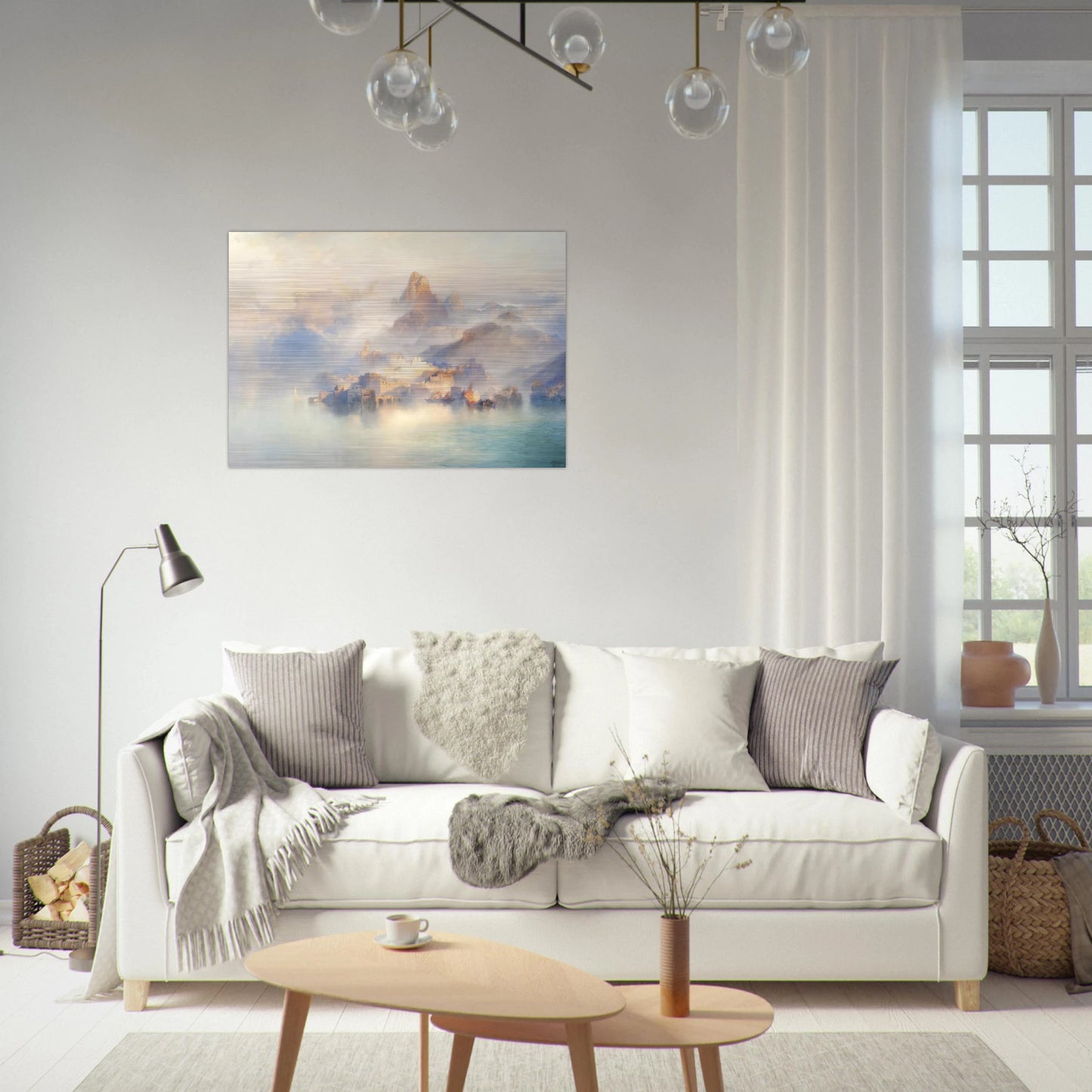 The Dream City - Thomas Moran Brushed Aluminum Print - 70x100 cm / 28x40 inches | Thomas Moran Aluminum Print | Thomas Moran Prints