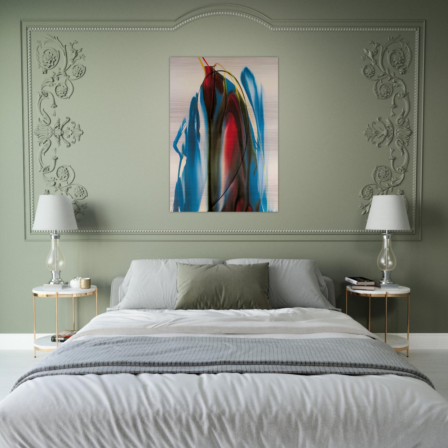 Phenomena Waiting Gables - Paul Jenkins Brushed Aluminum Print - 70x100 cm / 28x40 inches | Paul Jenkins Aluminum Print | Paul Jenkins Prints