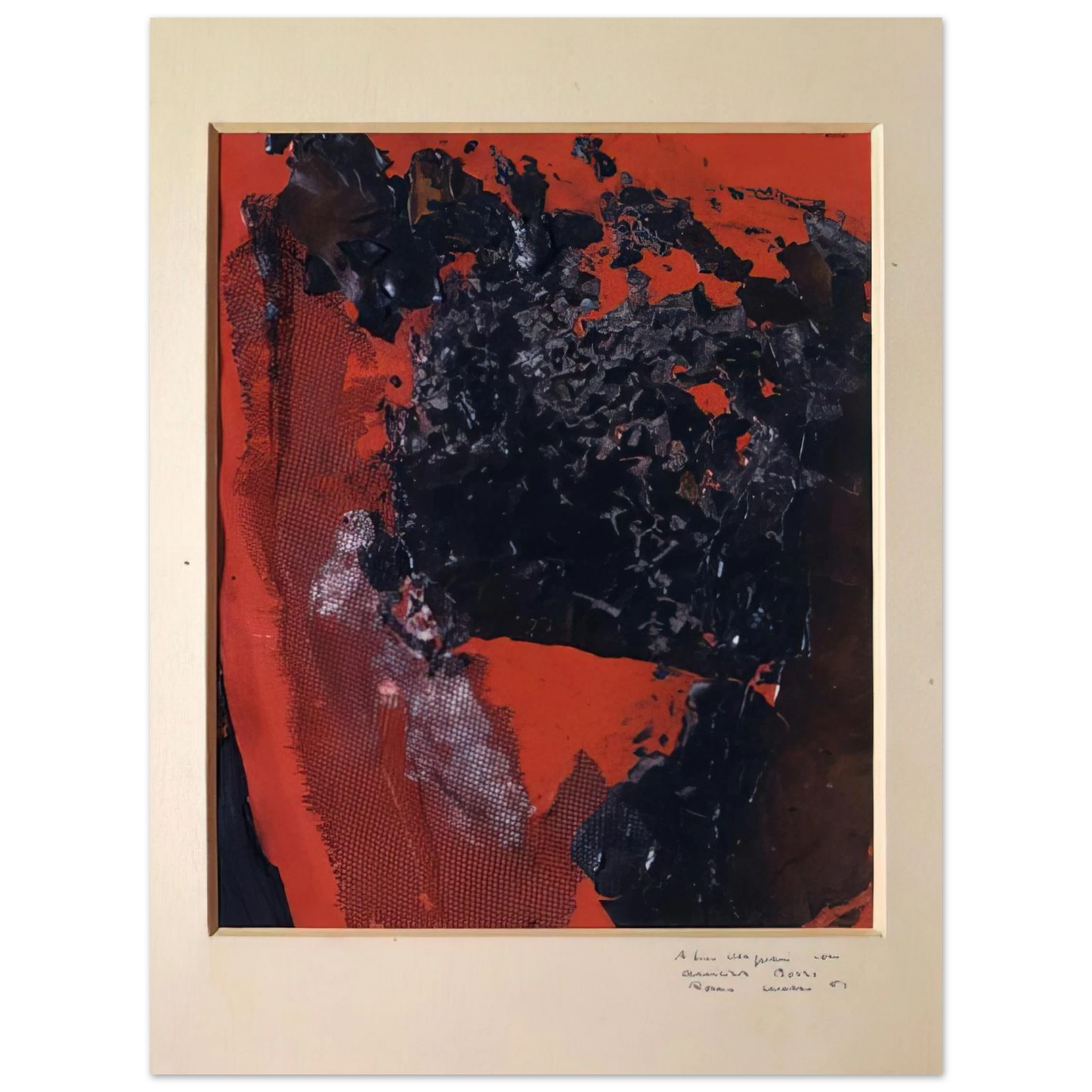 Alberto Burri - Combustion - 1961  75x100 cm / 30x40inches Fine Art Poster