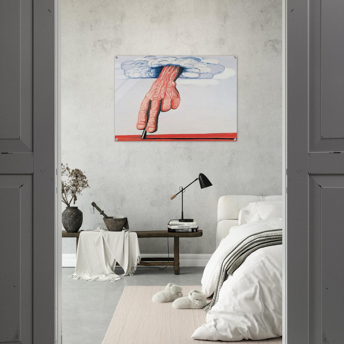 LINE - Philip Guston Acrylic Print - 70x100 cm / 28x40″ inches | Philip Guston Wall Art | Philip Guston Prints