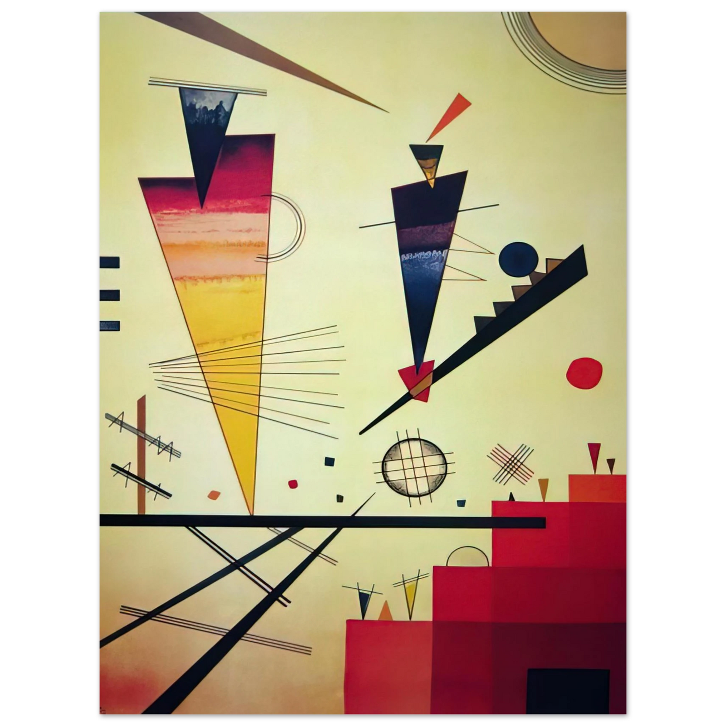 Wassily Kandinsky - MERRY STRUCTURE 1926  75x100 cm / 30x40inches Fine Art Poster