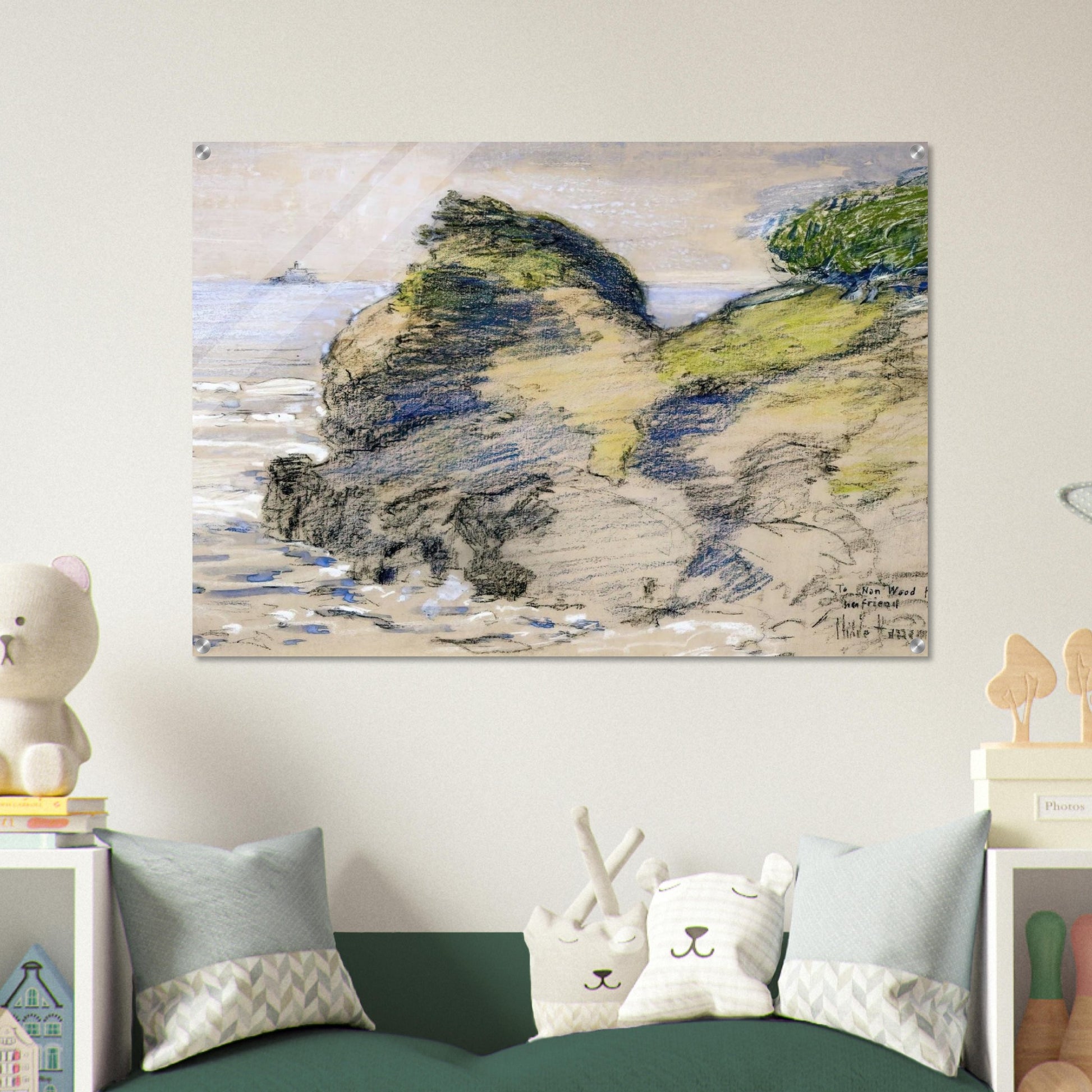 Oregon Coast - Childe Hassam Acrylic Print - 70x100 cm / 28x40″ inches