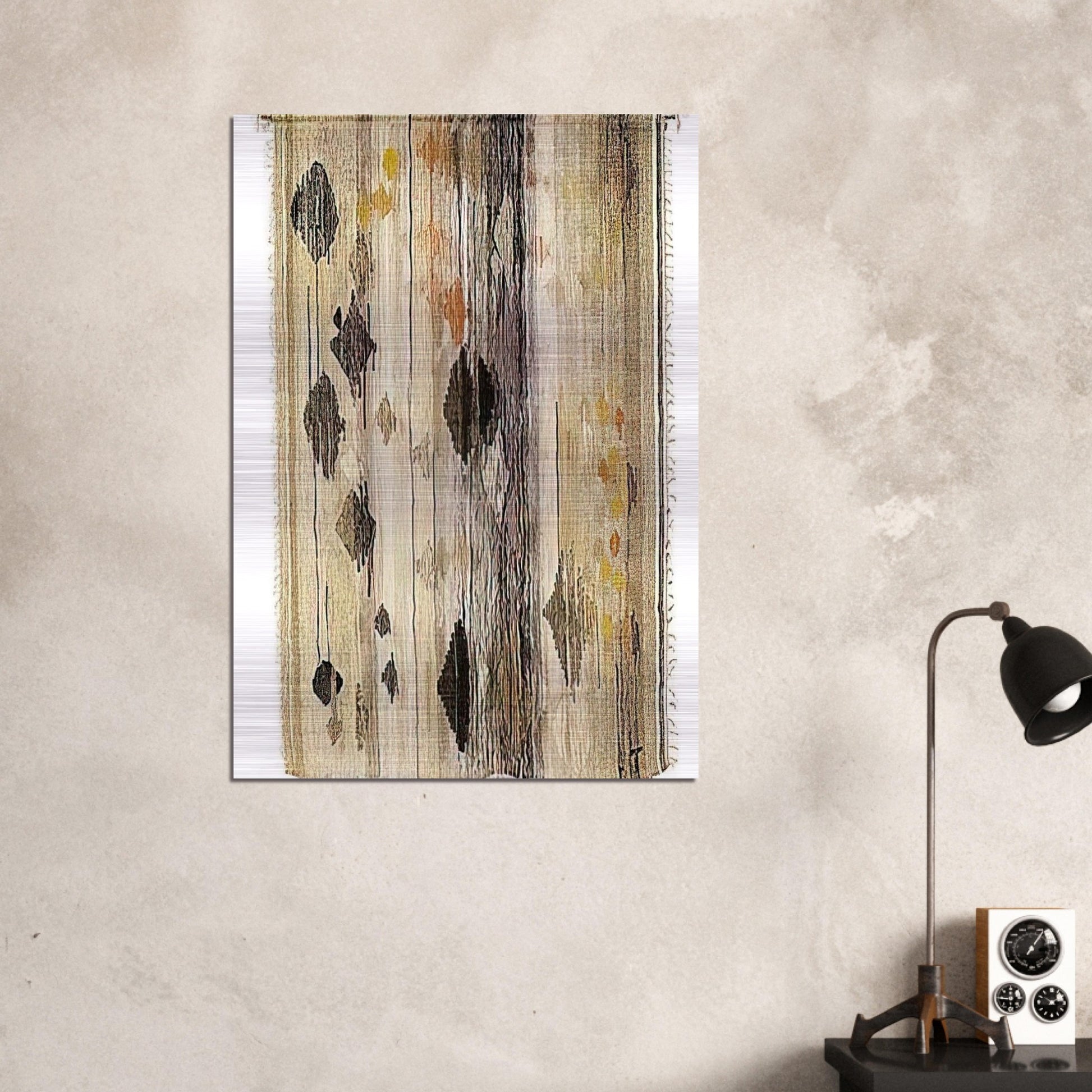 FLOATING SHAPES 1958 - Lenore Tawney Brushed Aluminum Print - 70x100 cm / 28x40 inches | Lenore Tawney Aluminum Print | Lenore Tawney Prints