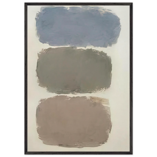 Untitled - 1962 N6 - Ray Parker 70x100 cm / 28x40 inches Framed Art Print – Black Wooden Frame