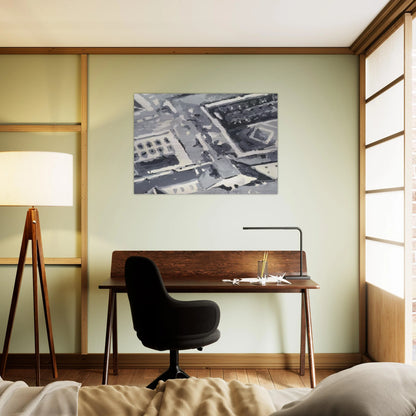TOWNSCAPE M1 1968 - Gerhard Richter Brushed Aluminum Print - 70x100 cm / 28x40 inches | Gerhard Richter Aluminum Print | Gerhard Richter Prints