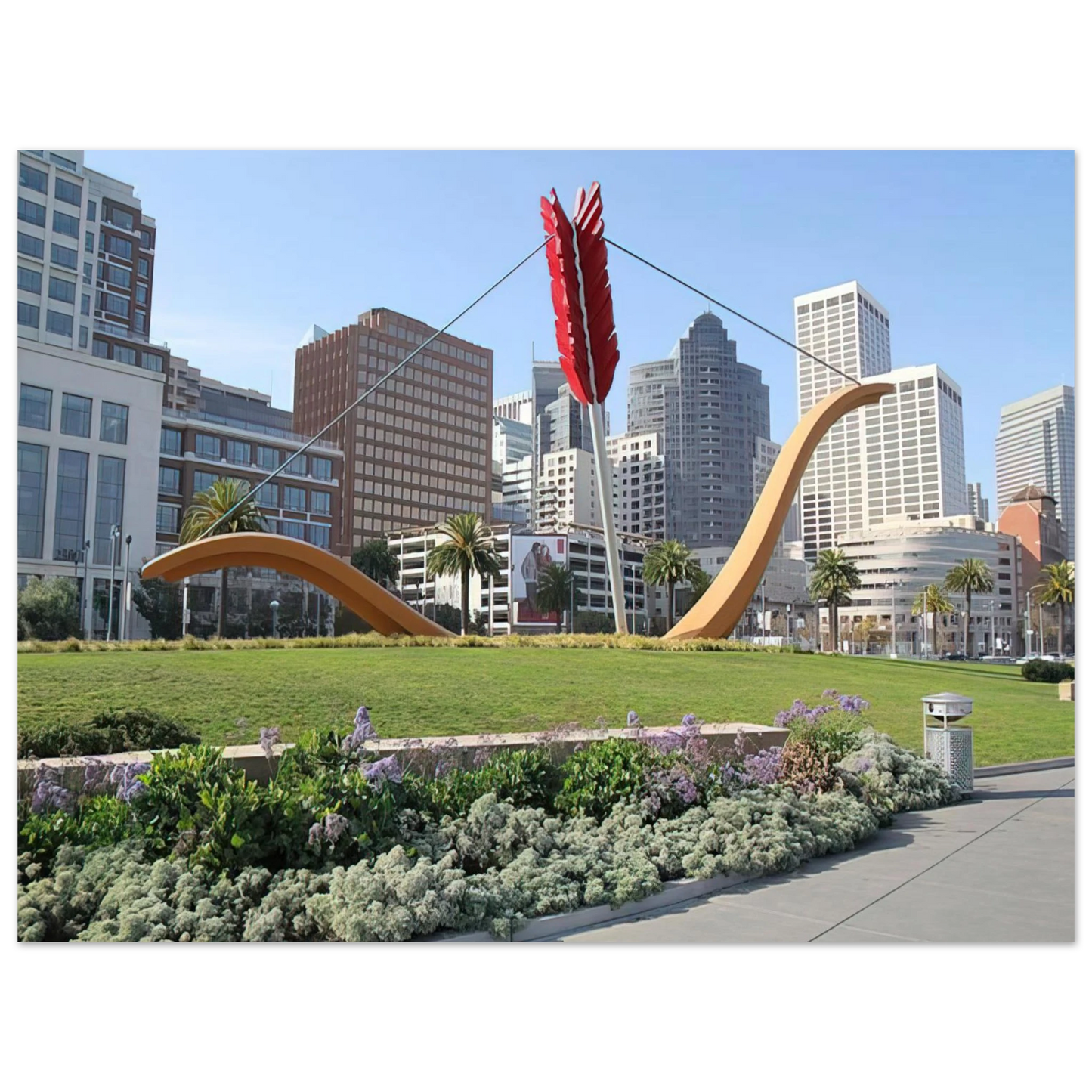 Claes Oldenburg - CUPID S SPAN COLLABORATION WITH VAN BRUGGEN 2002  75x100 cm / 30x40inches Fine Art Poster