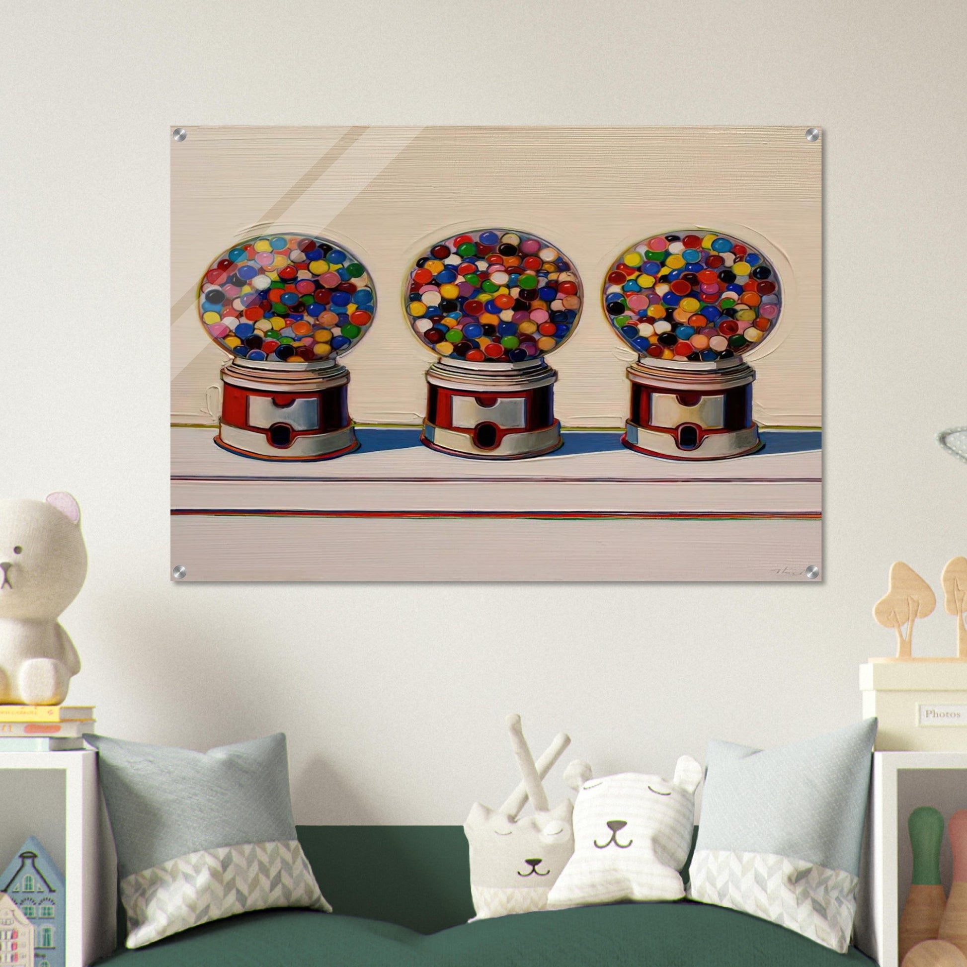 Three Machines - 1963 - Wayne Thiebaud Acrylic Print - 70x100 cm / 28x40″ inches