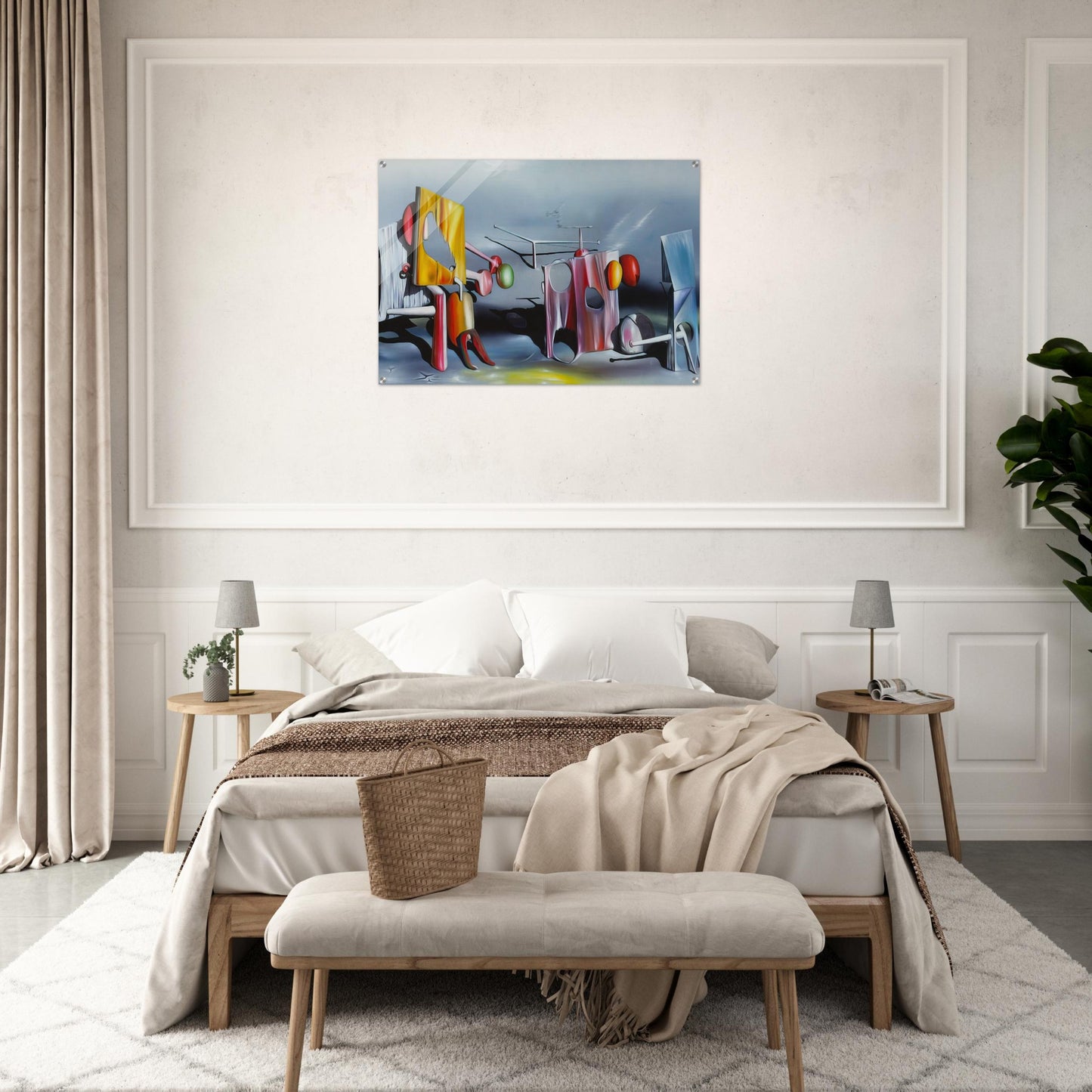 Reply to Red - Yves Tanguy Acrylic Print - 70x100 cm / 28x40″ inches | Yves Tanguy Wall Art | Yves Tanguy Prints