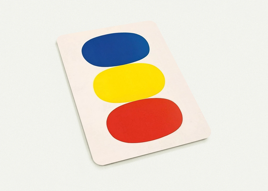 Blue and Yellow and Red-Orange By Ellsworth Kelly Pack of 10 Post Cards | Ellsworth Kelly Post Cards | A6 (10.5 x 14.8 cm) - 4.1 x 5.8 inches