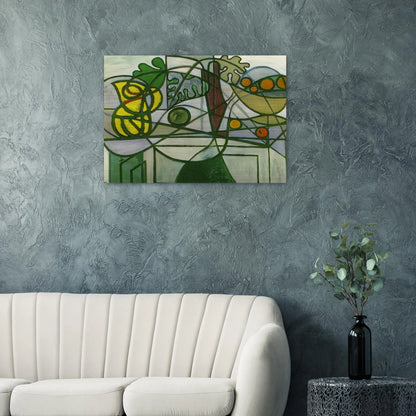 Still life - Pablo Picasso Brushed Aluminum Print - 70x100 cm / 28x40 inches | Pablo Picasso Aluminum Print | Pablo Picasso Prints