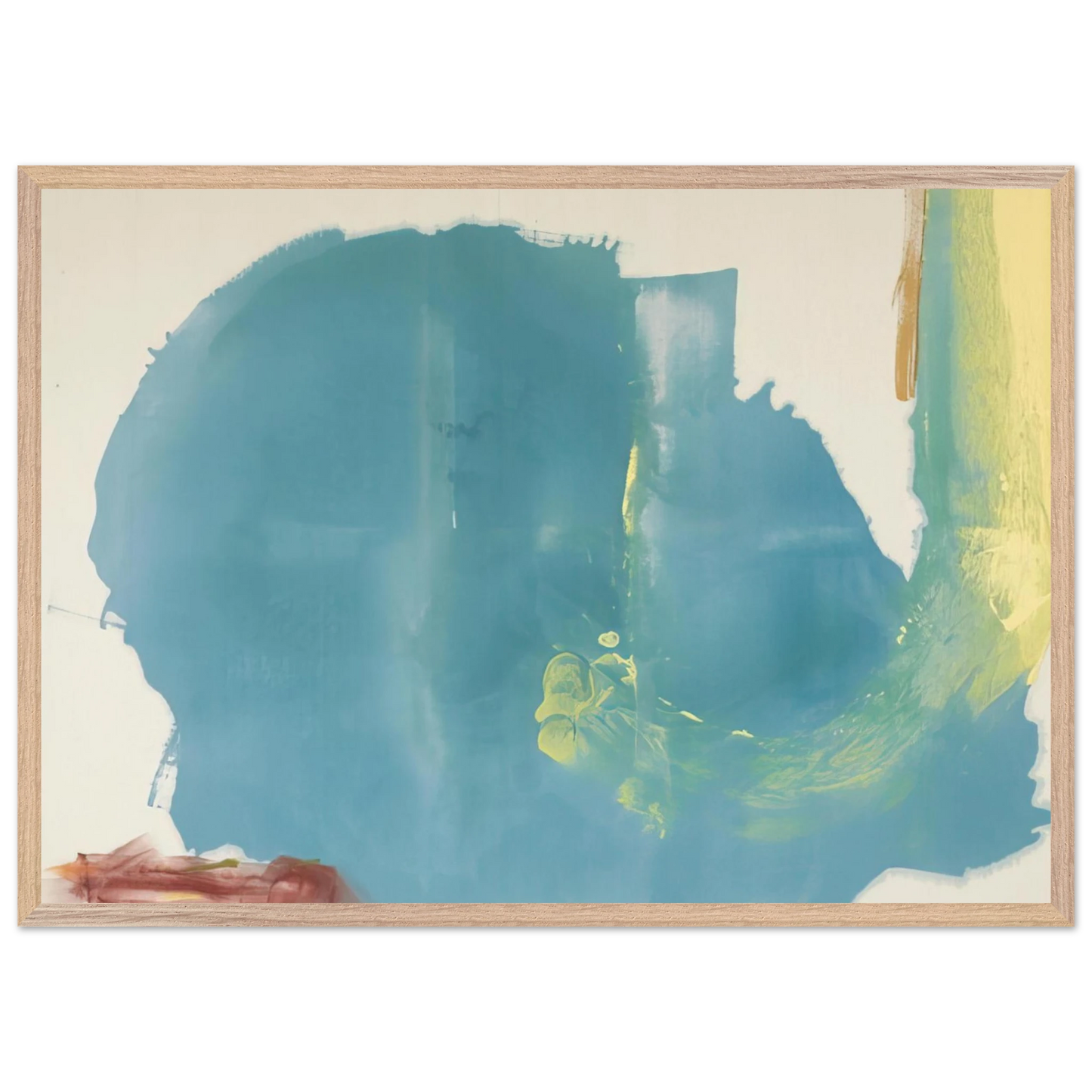 Helen Frankenthaler - Where Necessary - 1977 Wall art - 27x35 cm / 11x14 inches - Fine Art Poster-canvas - -