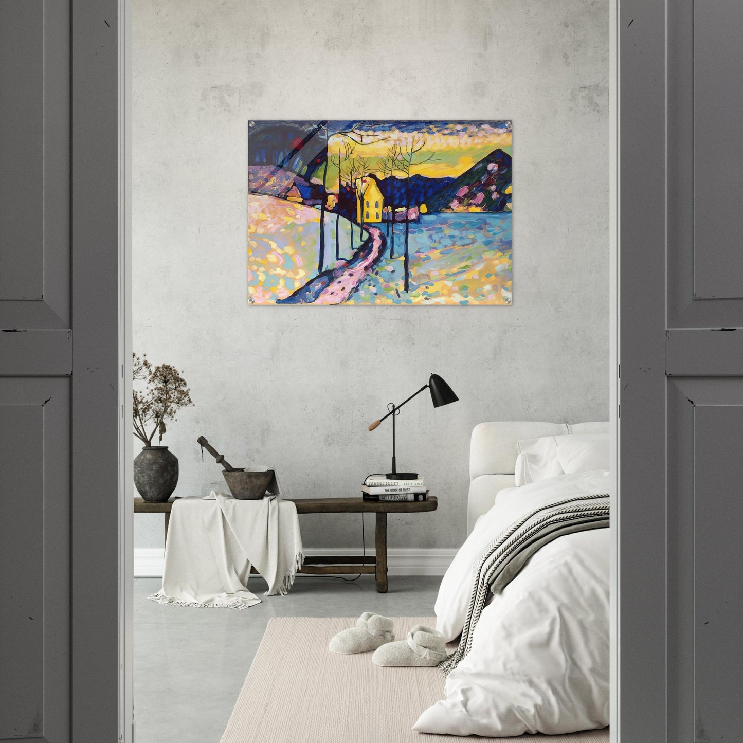 WINTER LANDSCAPE 1909 - Wassily Kandinsky Acrylic Print - 70x100 cm / 28x40″ inches