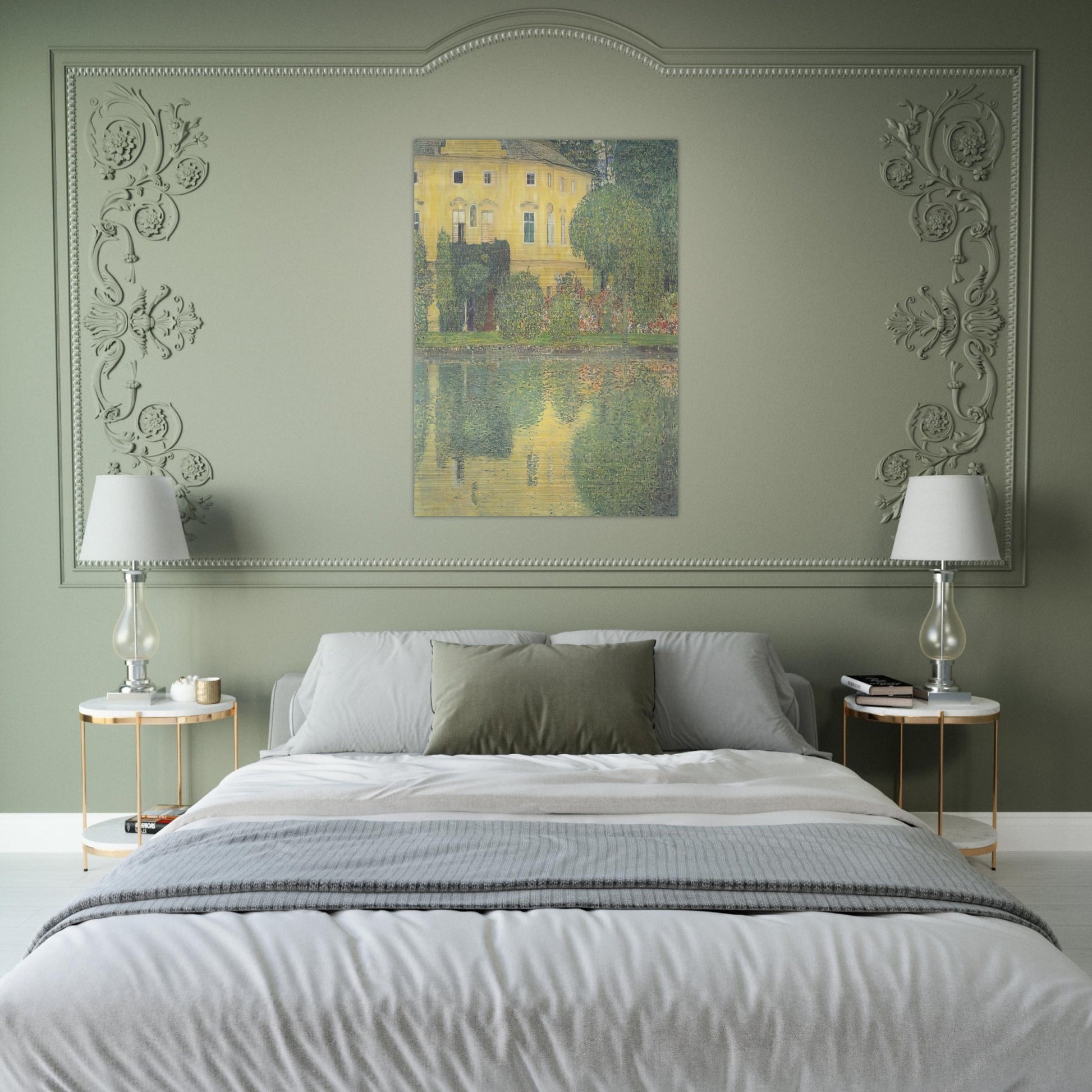 SCHLOSS KAMMER ON THE ATTERSEE IV - Gustav Klimt Brushed Aluminum Print - 70x100 cm / 28x40 inches | Gustav Klimt Aluminum Print | Gustav Klimt Prints