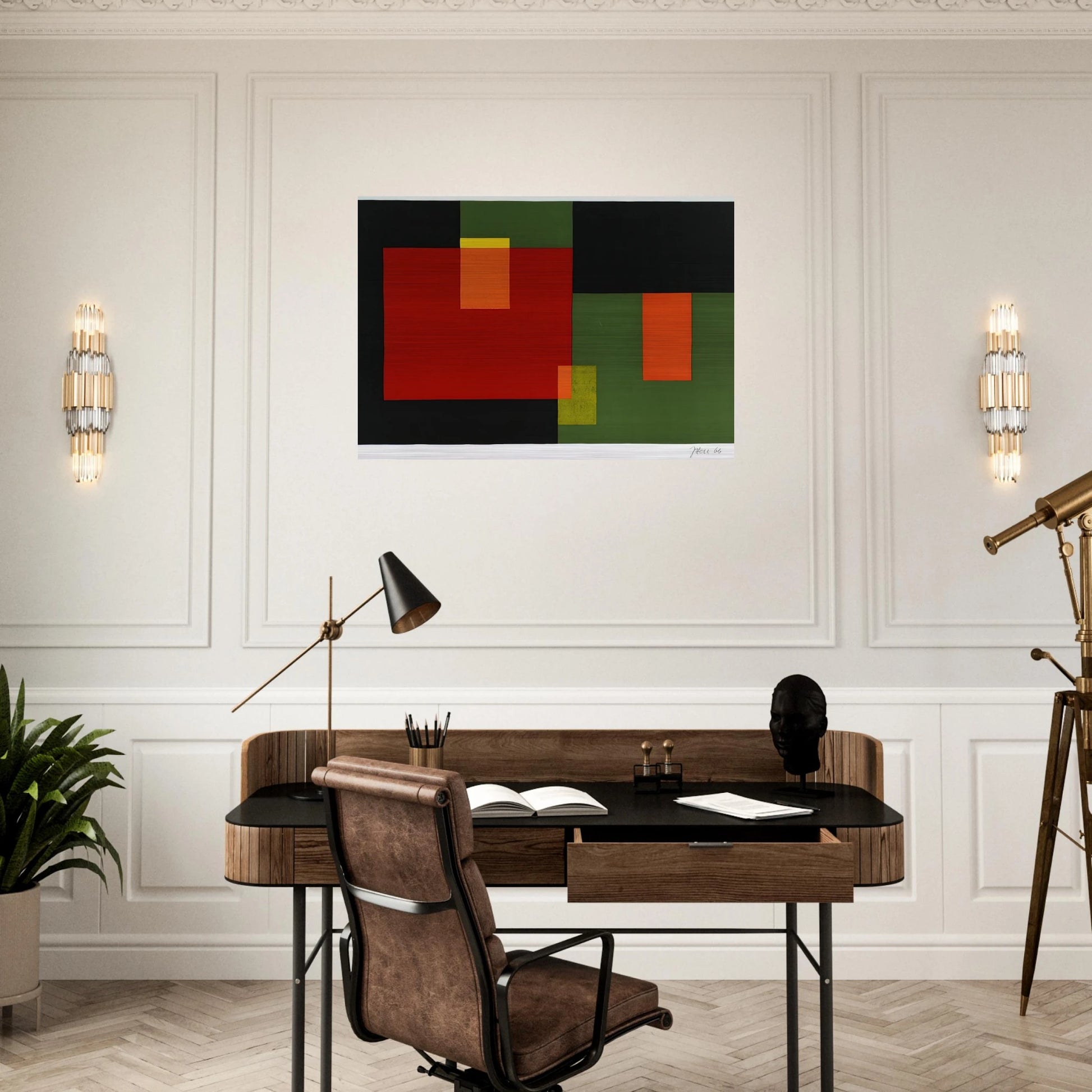 Untitled - 1966 - Johannes Itten Brushed Aluminum Print - 70x100 cm / 28x40 inches | Johannes Itten Aluminum Print | Johannes Itten Prints