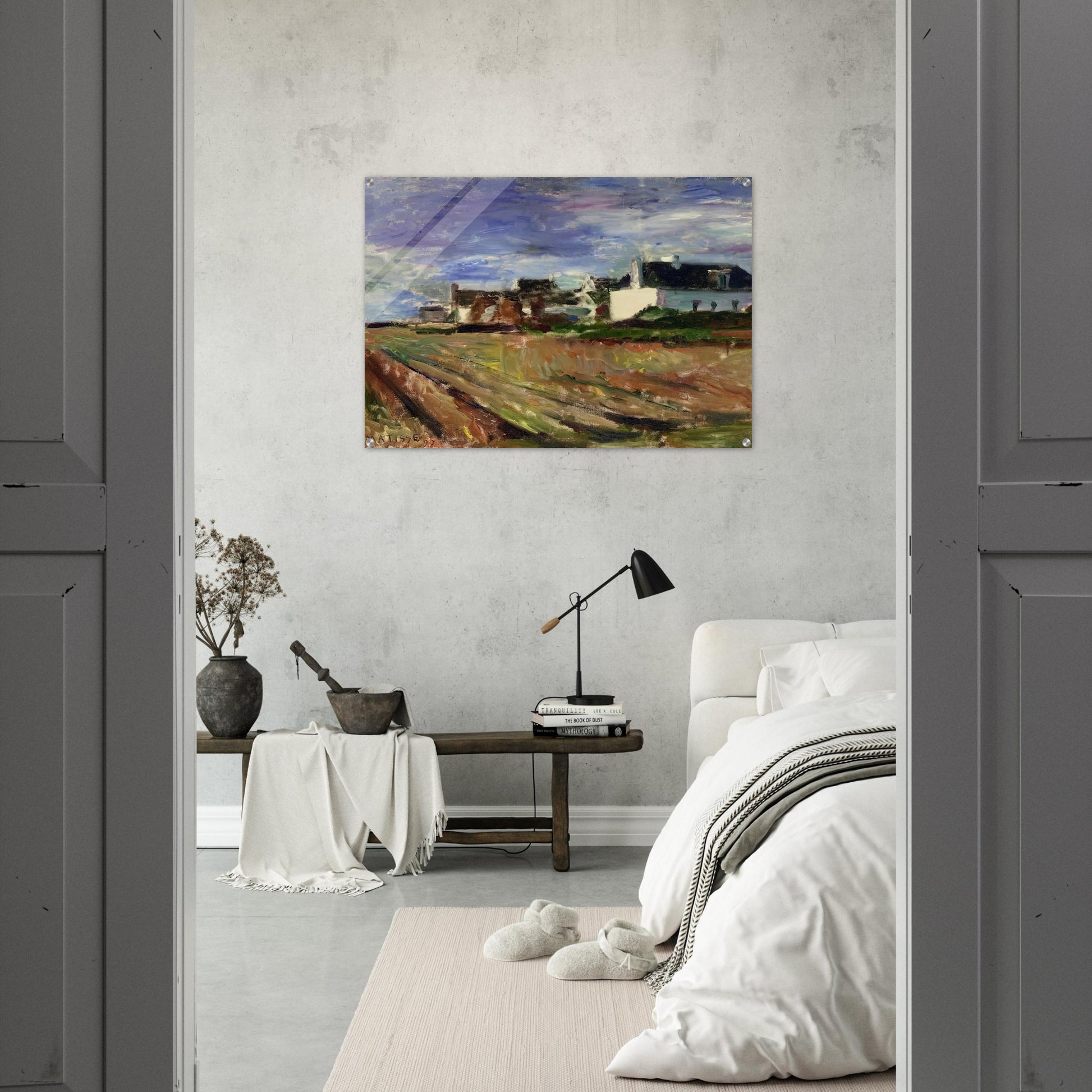 FARMS IN BRITTANY BELLE ILE 1897 - Henri Matisse Acrylic Print - 70x100 cm / 28x40″ inches | Henri Matisse Wall Art | Henri Matisse Prints