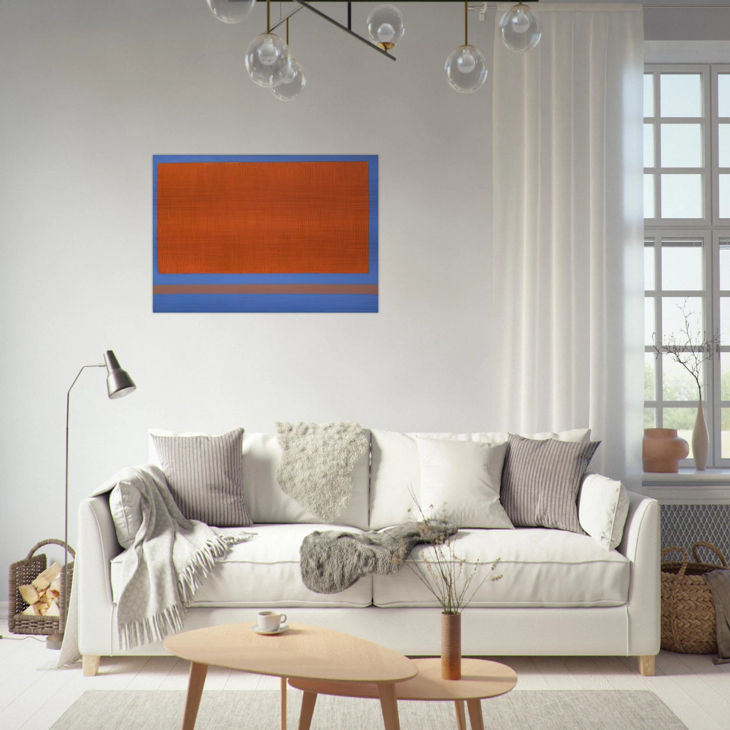 Classic Yellow Sun-Box - 1968 - Theodoros Stamos Brushed Aluminum Print - 70x100 cm / 28x40 inches | Theodoros Stamos Aluminum Print | Theodoros Stamos Prints