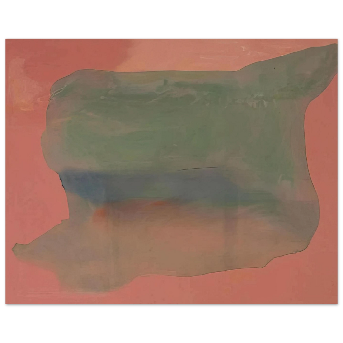 Helen Frankenthaler - Yearning - 1973 Wall art - 40x50 cm / 16x20 inches - Premium Wooden Framed Poster With Fine Art Paper-canvas - Black frame