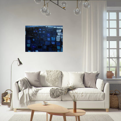 Blue Abstract - 1959 - William Scott Brushed Aluminum Print - 70x100 cm / 28x40 inches | William Scott Aluminum Print | William Scott Prints