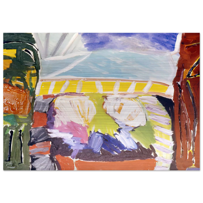 Taurean Entrance - 1973 - Ronnie Landfield Brushed Aluminum Print - 70x100 cm / 28x40 inches | Ronnie Landfield Aluminum Print | Ronnie Landfield Prints