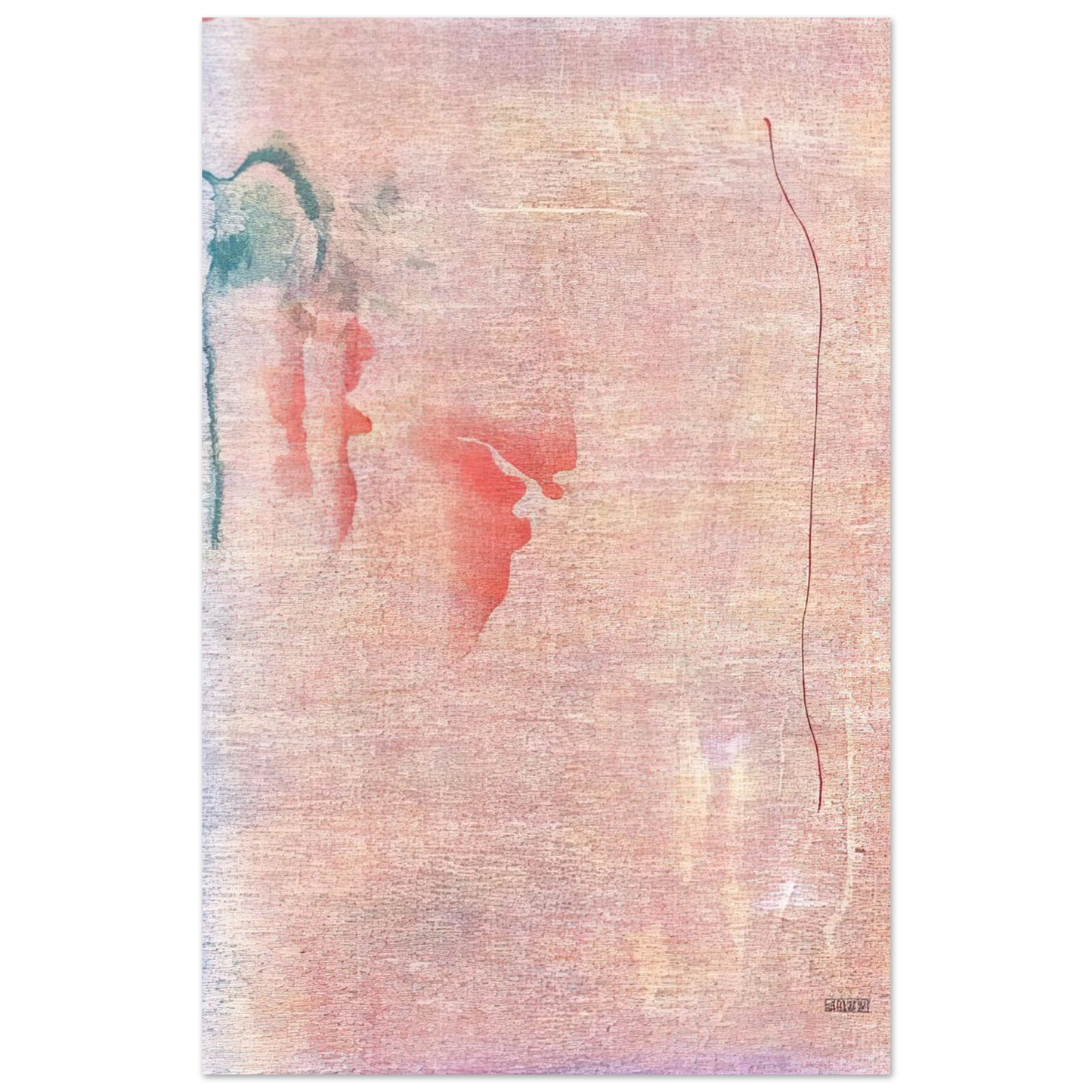 Helen Frankenthaler - Cedar Hill - 1983 Wall art - 27x35 cm / 11x14 inches - Premium Wooden Framed Poster With Fine Art Paper-canvas - Black frame