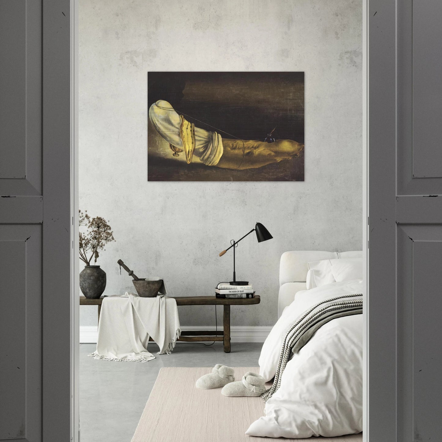 ANTHROPOMORPHIC BREAD - Salvador Dali Brushed Aluminum Print - 70x100 cm / 28x40 inches | Salvador Dali Aluminum Print | Salvador Dali Prints