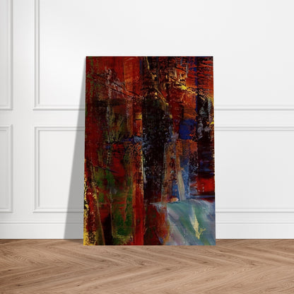 DARK - Gerhard Richter Brushed Aluminum Print - 70x100 cm / 28x40 inches | Gerhard Richter Aluminum Print | Gerhard Richter Prints