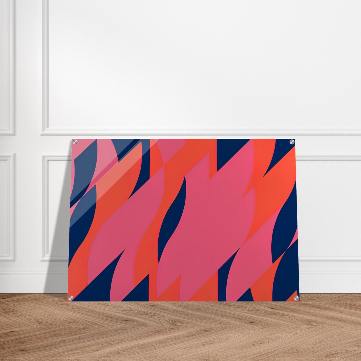 RED WITH RED 1 2007 - Bridget Riley Acrylic Print - 70x100 cm / 28x40″ inches | Bridget Riley Wall Art | Bridget Riley Prints