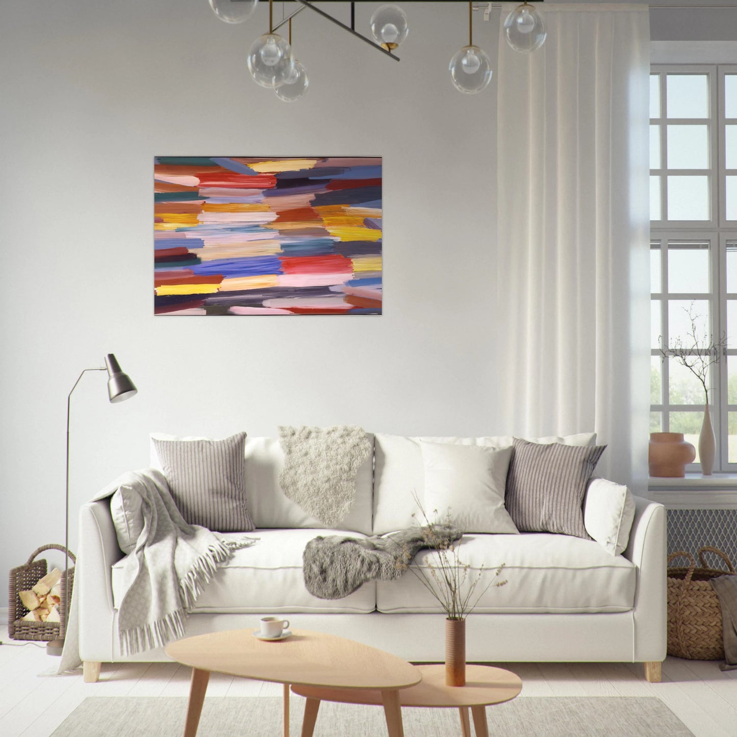 Something Else - 1967 - Ronnie Landfield Brushed Aluminum Print - 70x100 cm / 28x40 inches | Ronnie Landfield Aluminum Print | Ronnie Landfield Prints