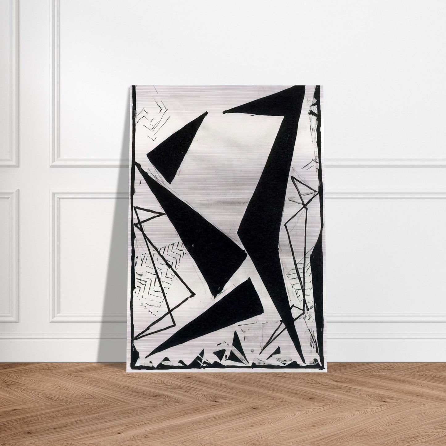 Study in black and white - Frantisek Kupka Brushed Aluminum Print - 70x100 cm / 28x40 inches | Frantisek Kupka Aluminum Print | Frantisek Kupka Prints