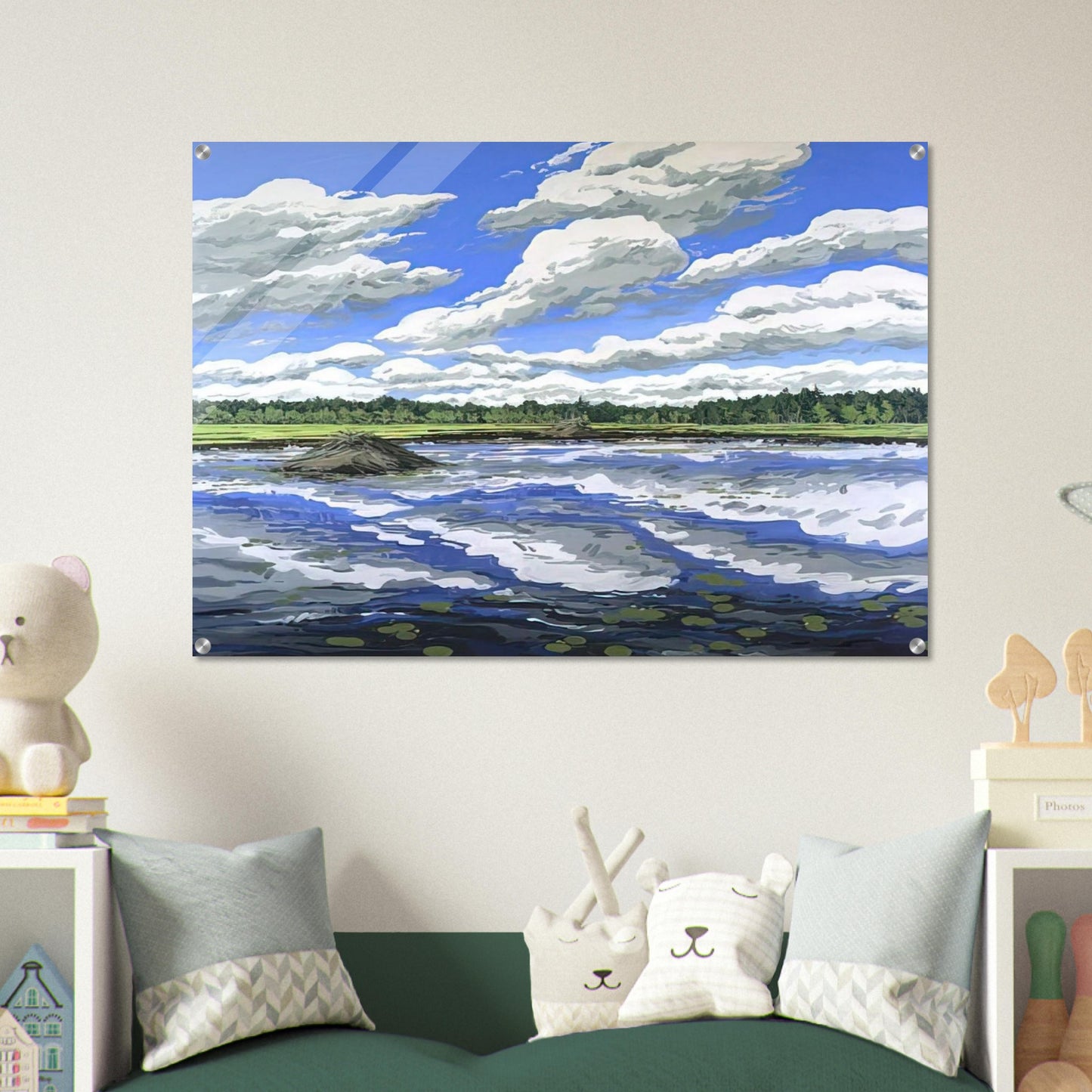 Big Flowage - 1979 - Neil Welliver Acrylic Print - 70x100 cm / 28x40″ inches
