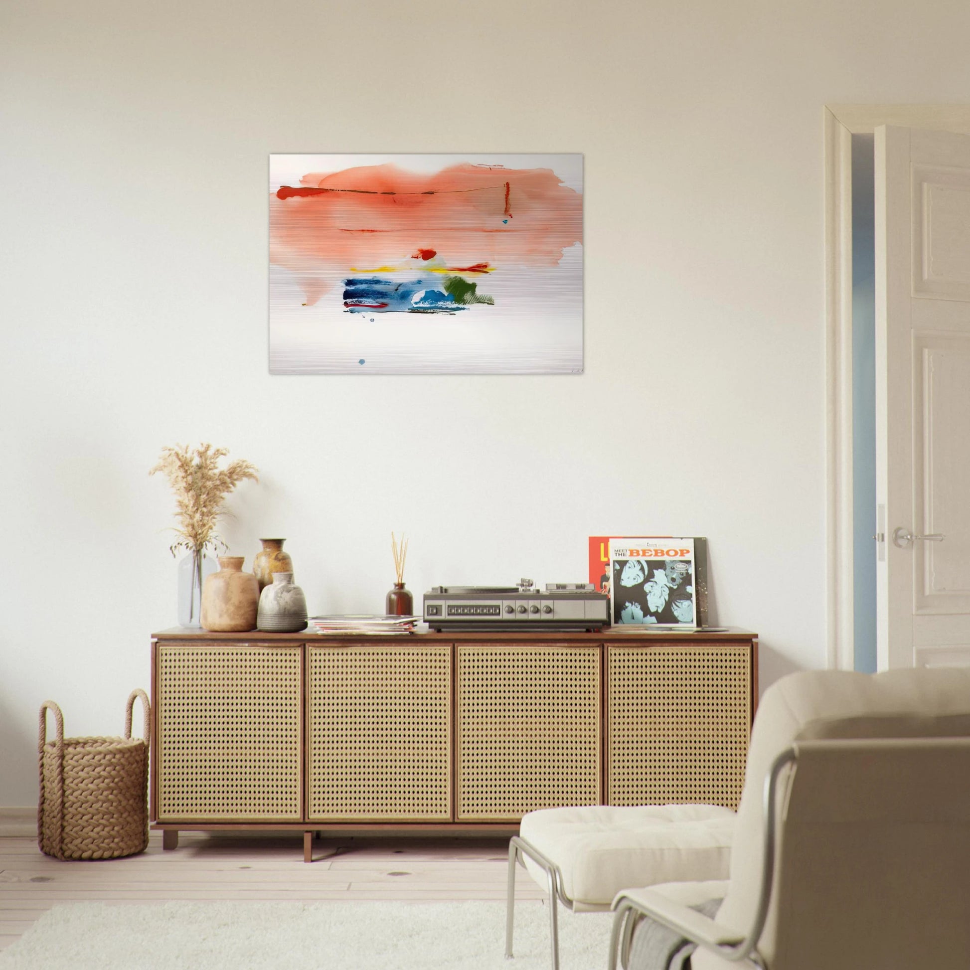 Santa Fe II - 1986 - Helen Frankenthaler Brushed Aluminum Print - 70x100 cm / 28x40 inches | Helen Frankenthaler Aluminum Print | Helen Frankenthaler Prints