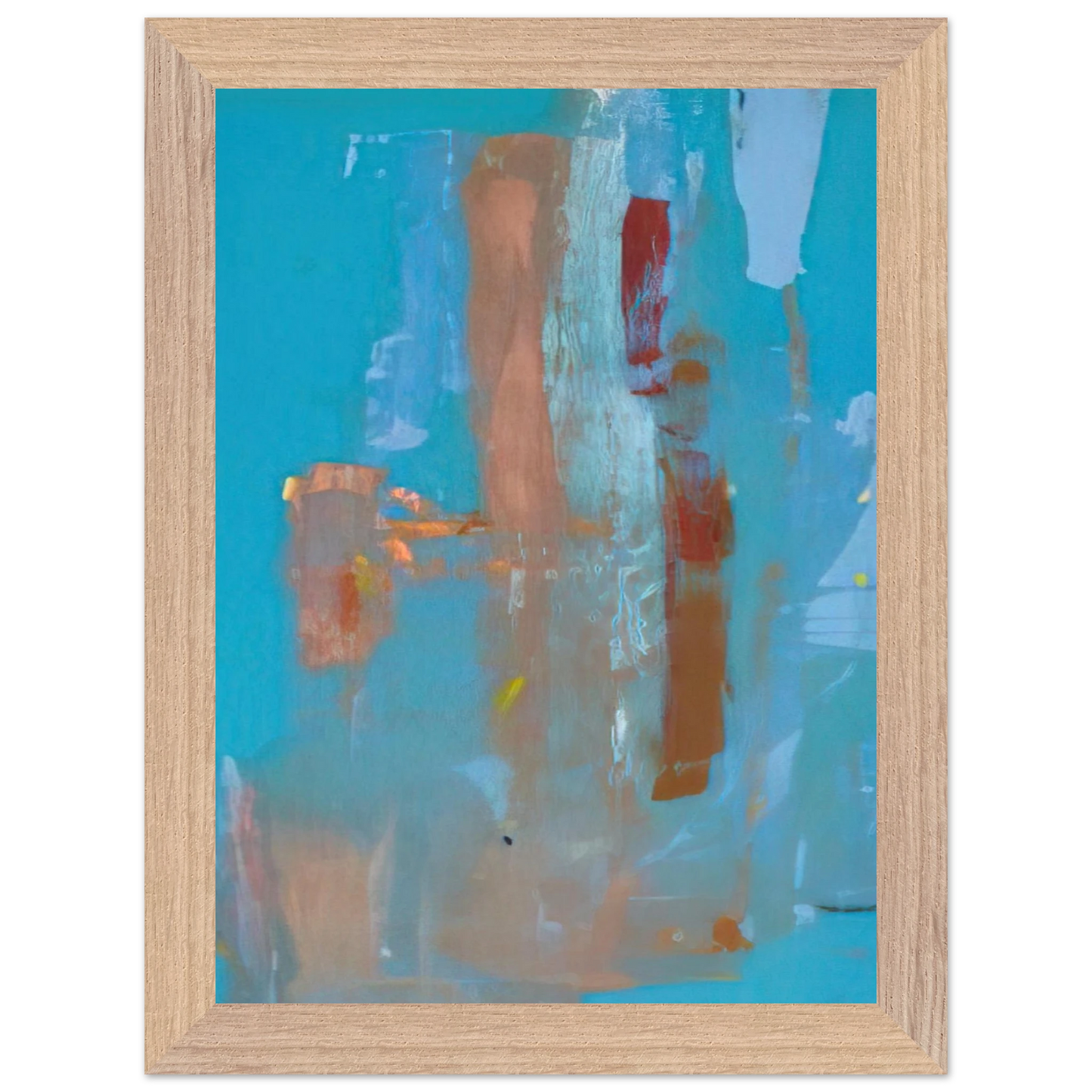 Helen Frankenthaler - In on Blue - 1976 Wall art - A1 (59.4 x 84.1  cm) - Fine Art Poster-canvas - -