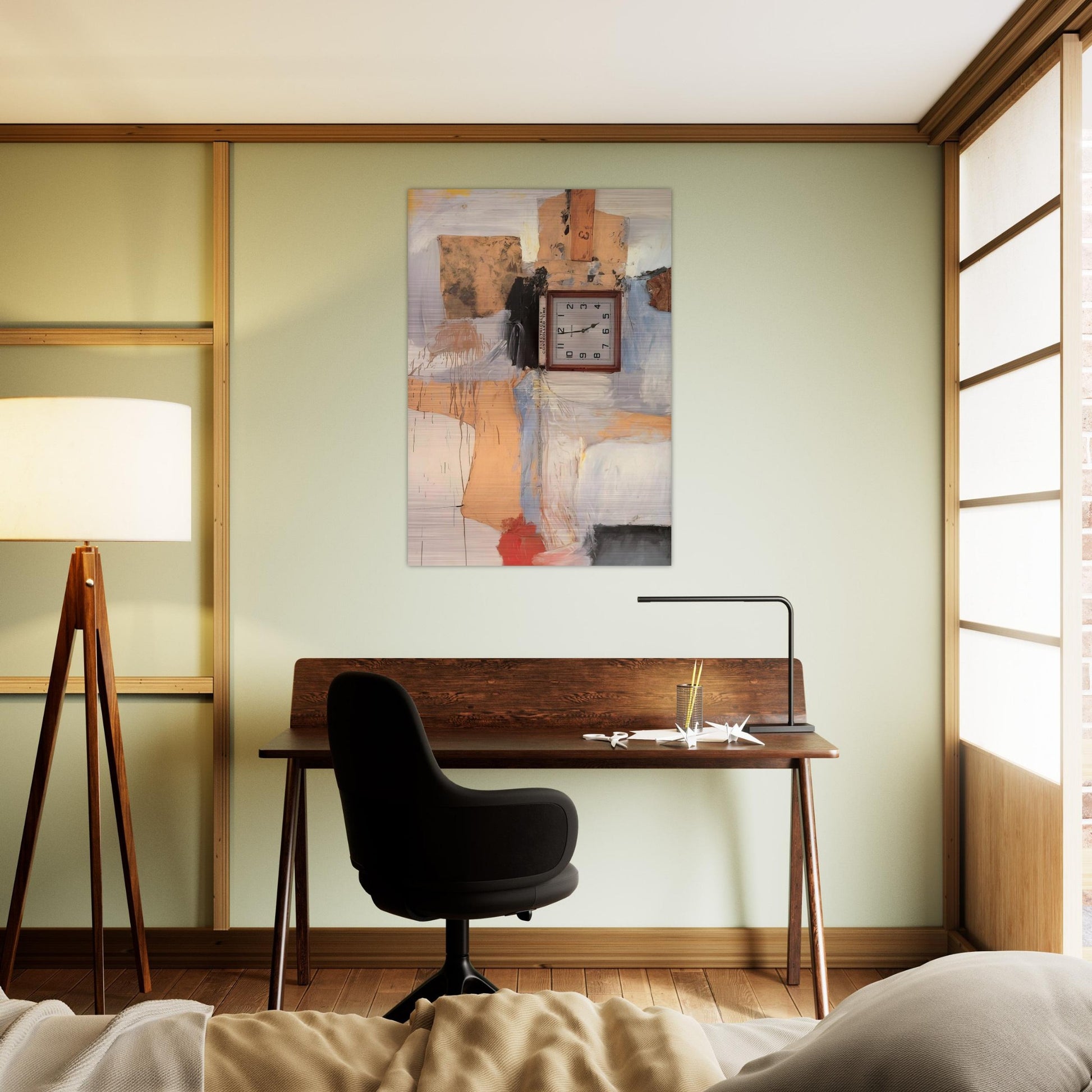THIRD TIME PAINTING 1961 - Robert Rauschenberg Brushed Aluminum Print - 70x100 cm / 28x40 inches | Robert Rauschenberg Aluminum Print | Robert Rauschenberg Prints