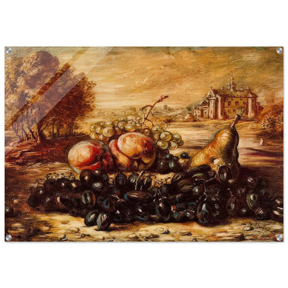 BLACK GRAPE - Giorgio de Chirico Acrylic Print - 70x100 cm / 28x40″ inches | Giorgio de Chirico Wall Art | Giorgio de Chirico Prints