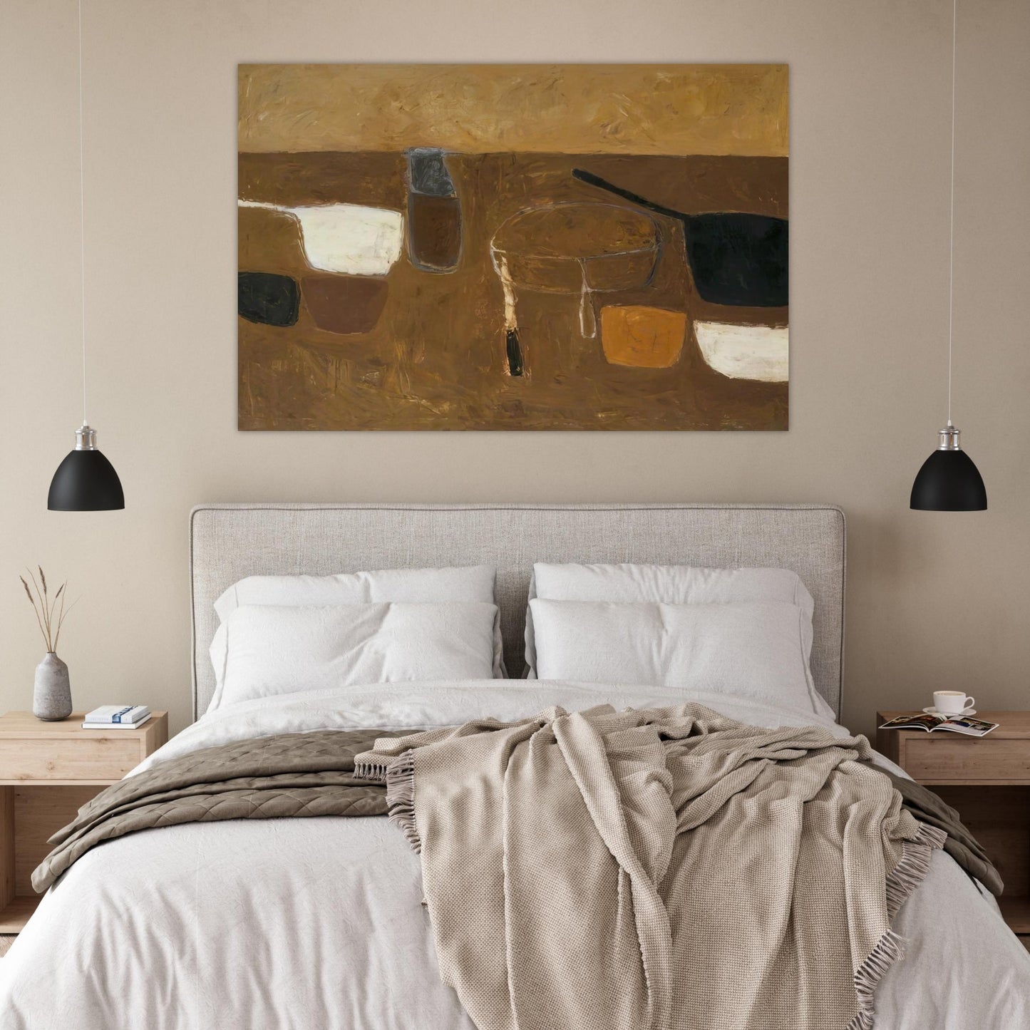 Brown Still Life - 1957 - William Scott Art Prints - 100x150 cm / 40x60″ inches | William Scott Poster | William Scott Prints