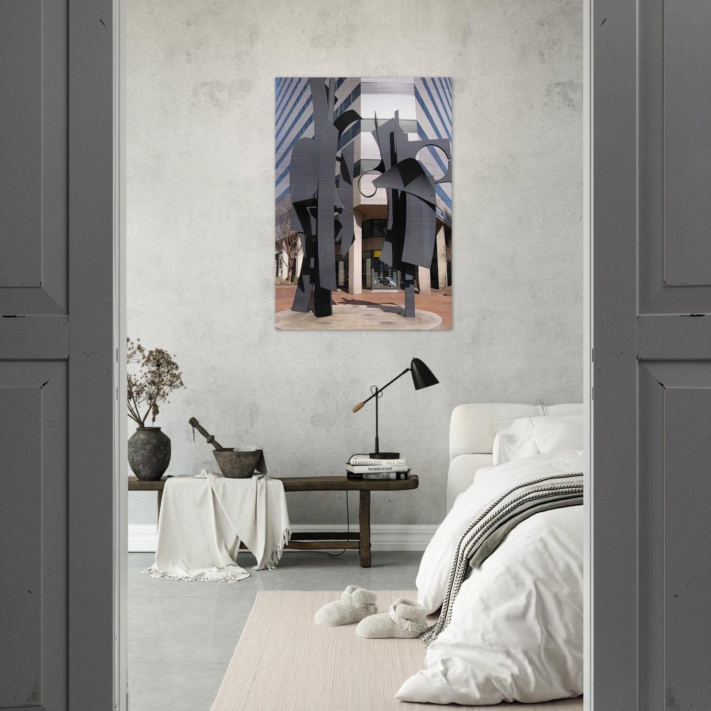 SKY LANDSCAPE 1988 - Louise Nevelson Brushed Aluminum Print - 70x100 cm / 28x40 inches | Louise Nevelson Aluminum Print | Louise Nevelson Prints