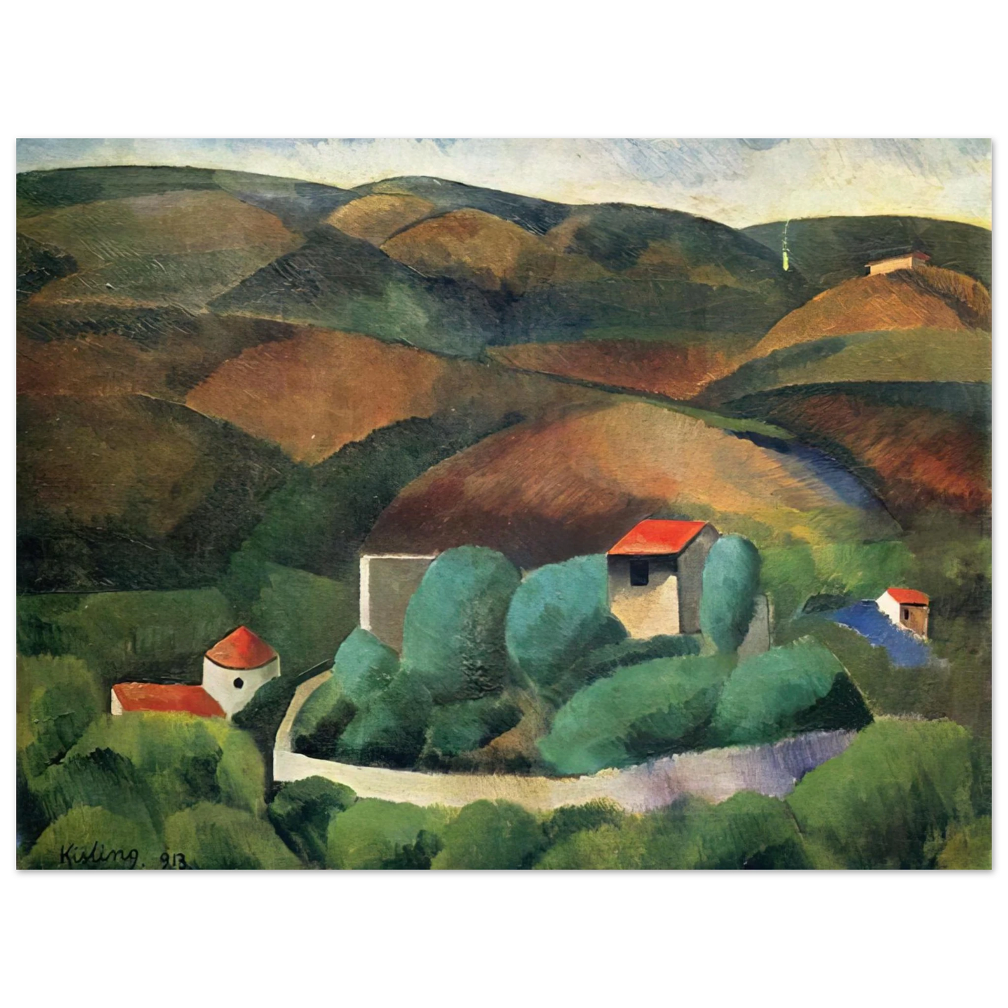 Moise Kisling - NOT IDENTIFIED 1913  75x100 cm / 30x40inches Fine Art Poster