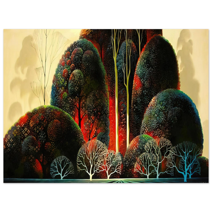 Eyvind Earle - California Orchid  75x100 cm / 30x40inches Fine Art Poster