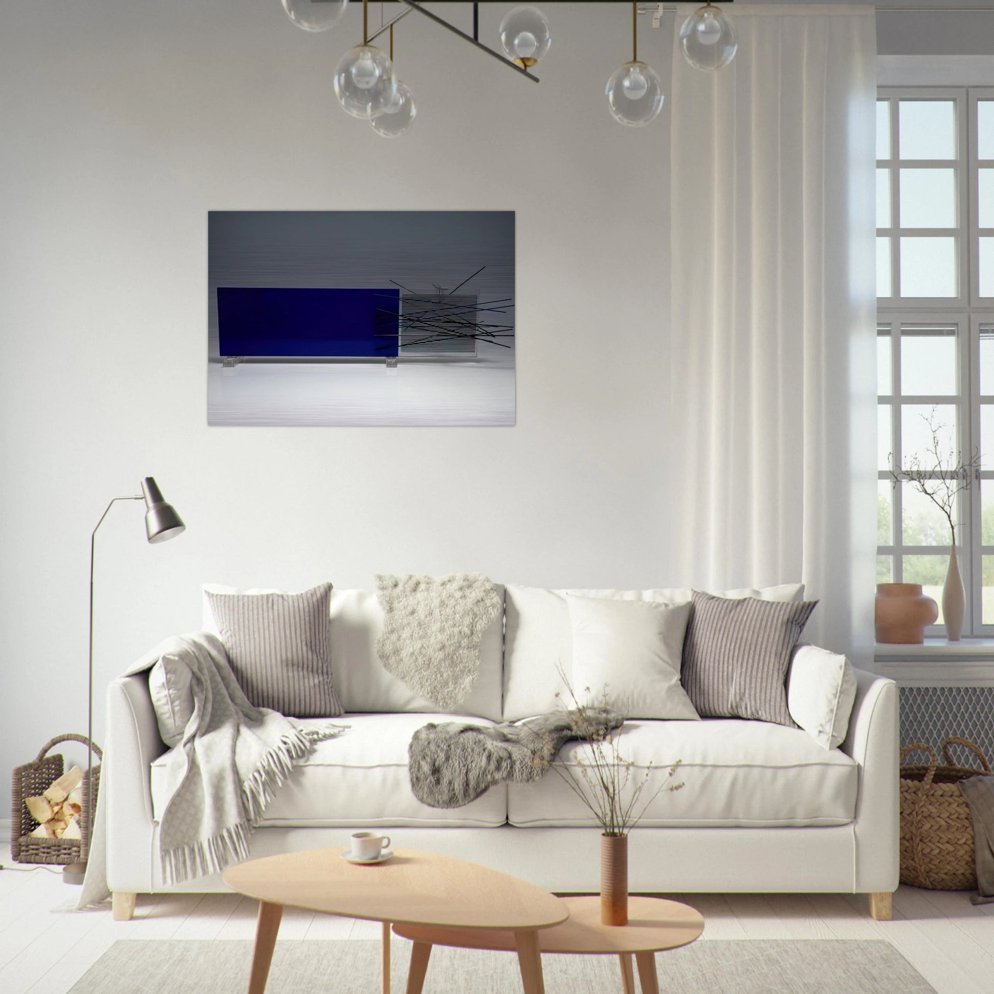 KINETIC OBJECT - Jesus Rafael Soto Brushed Aluminum Print - 70x100 cm / 28x40 inches | Jesus Rafael Soto Aluminum Print | Jesus Rafael Soto Prints
