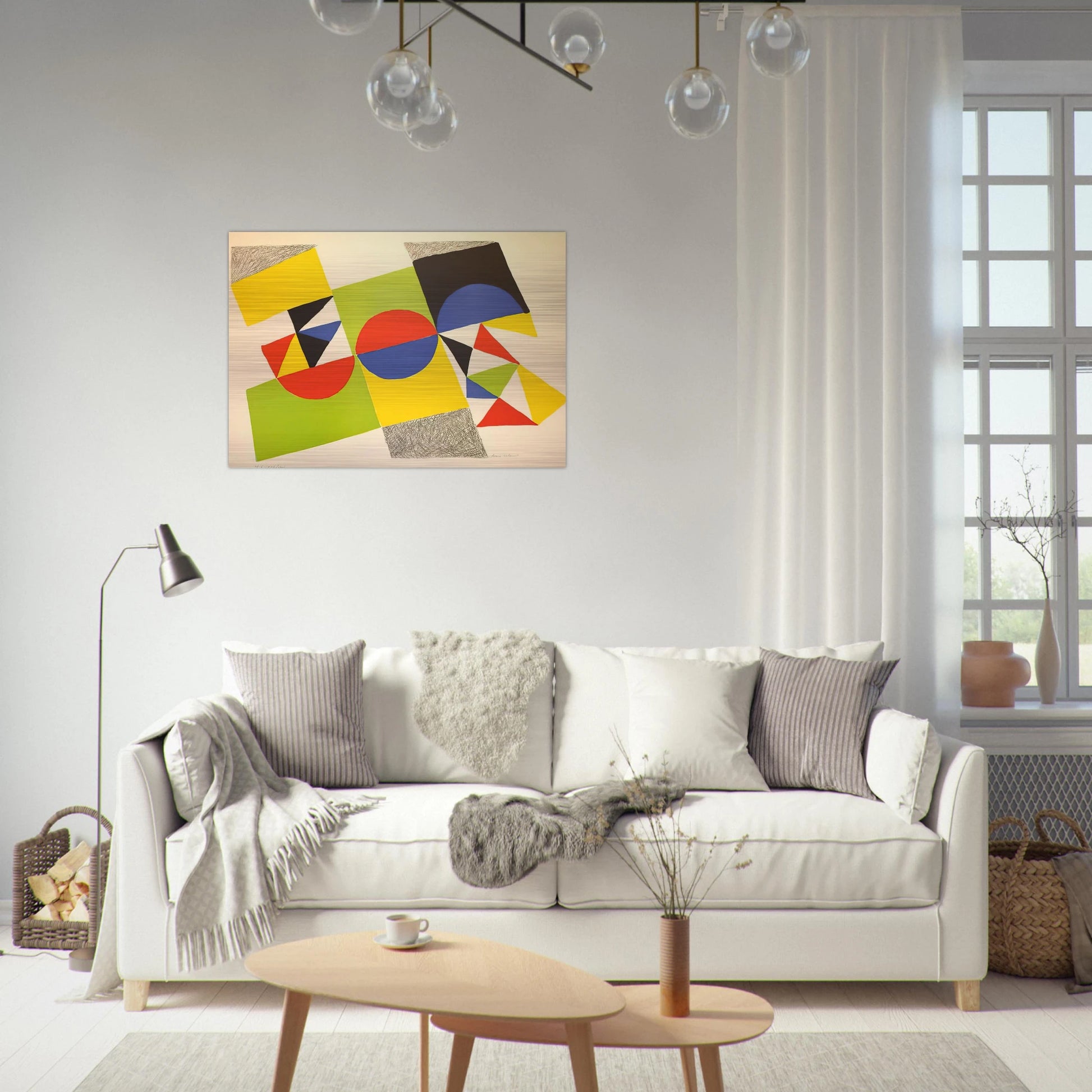 RHYTHM COLOUR 1 - Sonia Delaunay Brushed Aluminum Print - 70x100 cm / 28x40 inches | Sonia Delaunay Aluminum Print | Sonia Delaunay Prints