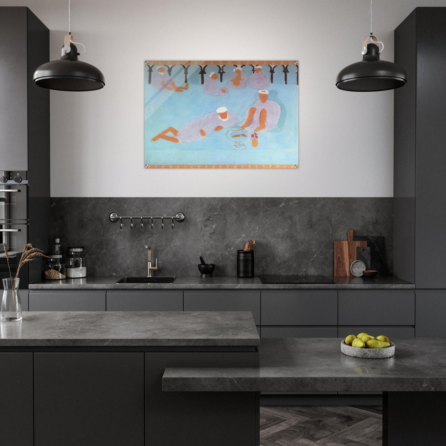 MOROCCAN CAF 1913 - Henri Matisse Acrylic Print - 70x100 cm / 28x40″ inches | Henri Matisse Wall Art | Henri Matisse Prints