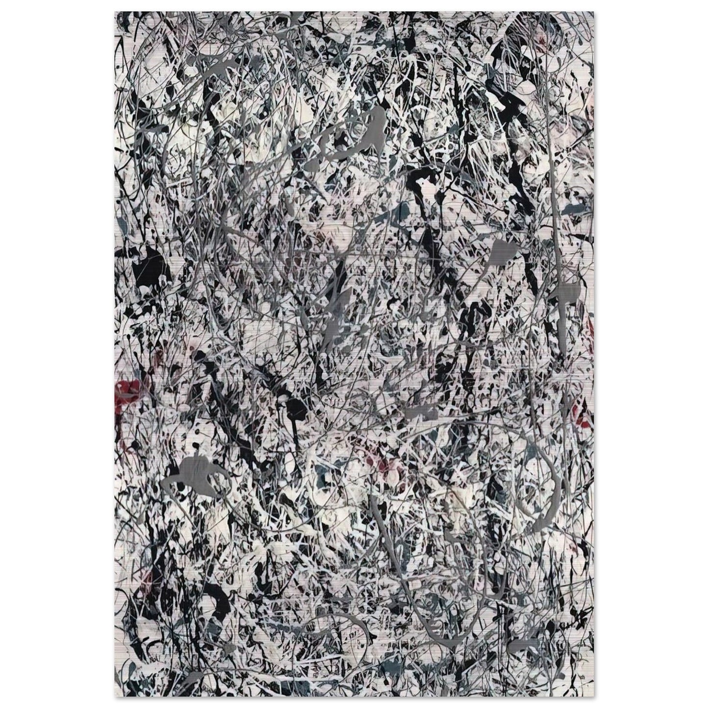 NUMBER 19 1948 - Jackson Pollock Brushed Aluminum Print - 70x100 cm / 28x40 inches | Jackson Pollock Aluminum Print | Jackson Pollock Prints