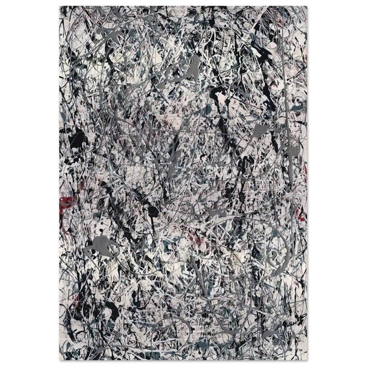 NUMBER 19 1948 - Jackson Pollock Brushed Aluminum Print - 70x100 cm / 28x40 inches | Jackson Pollock Aluminum Print | Jackson Pollock Prints