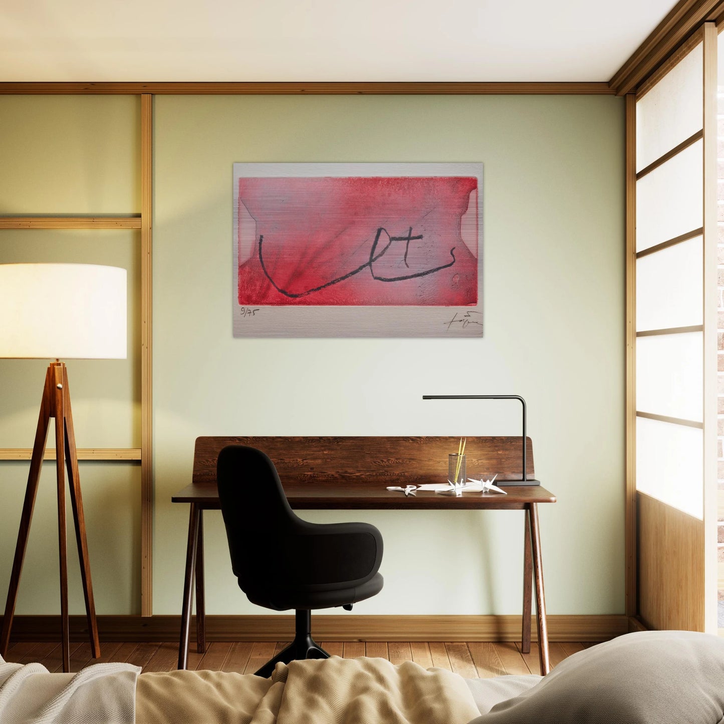 SEINS 1984 - Antoni Tapies Brushed Aluminum Print - 70x100 cm / 28x40 inches | Antoni Tapies Aluminum Print | Antoni Tapies Prints