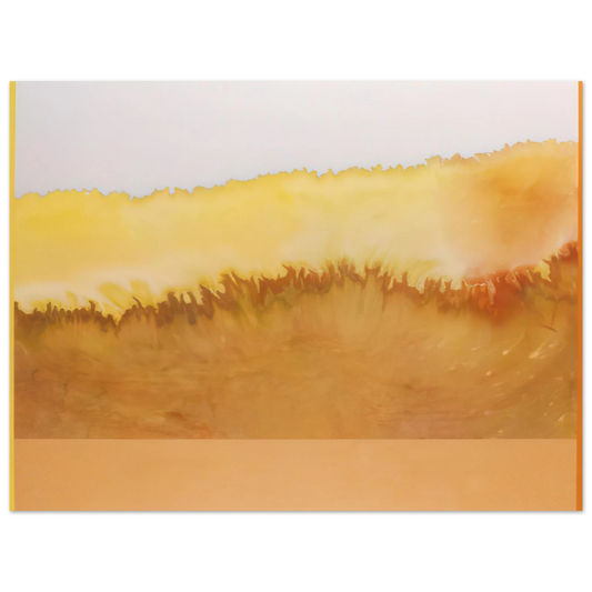 Ronnie Landfield - Sun Castle - 1979  75x100 cm / 30x40inches Fine Art Poster