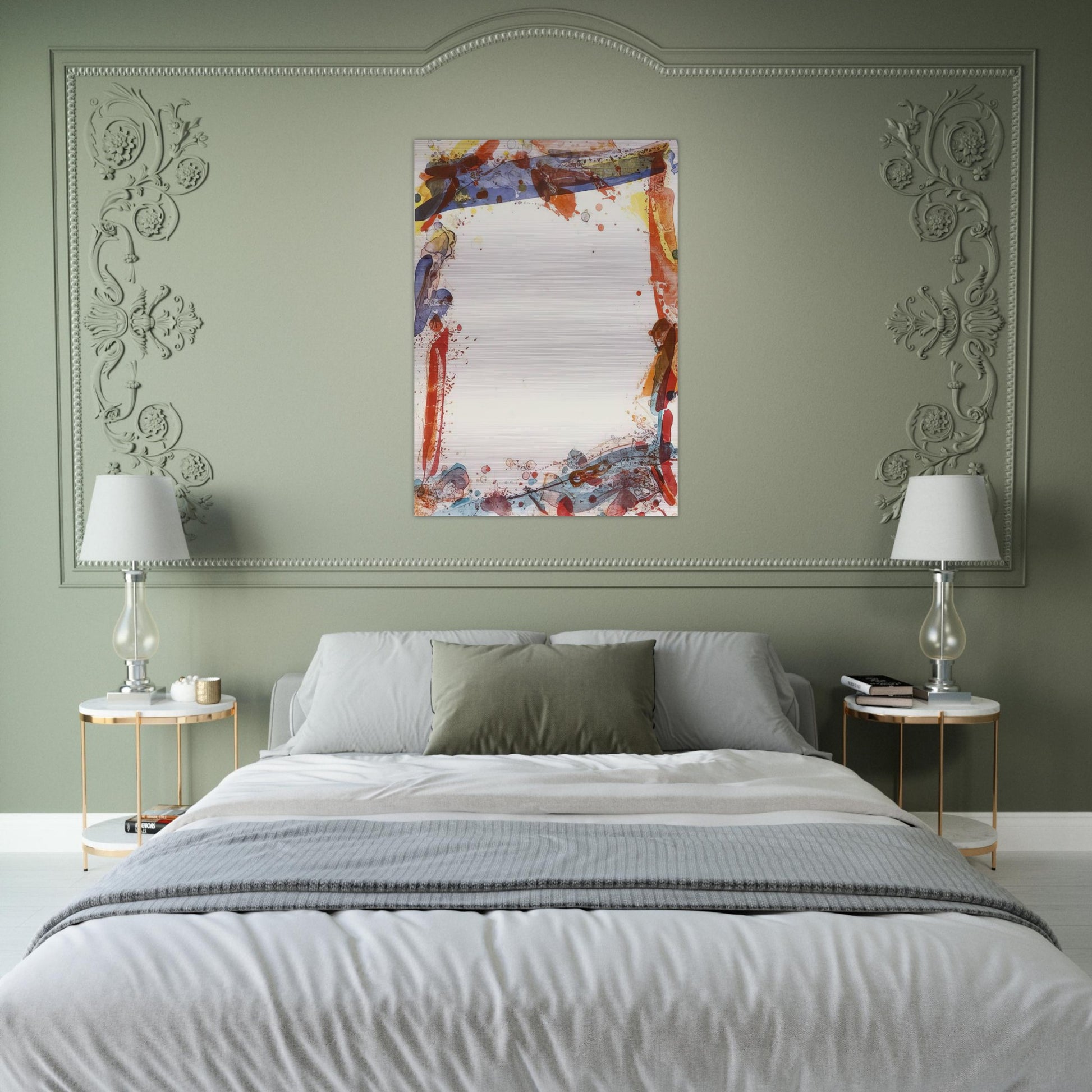 Veiled Sail - Sam Francis Brushed Aluminum Print - 70x100 cm / 28x40 inches | Sam Francis Aluminum Print | Sam Francis Prints